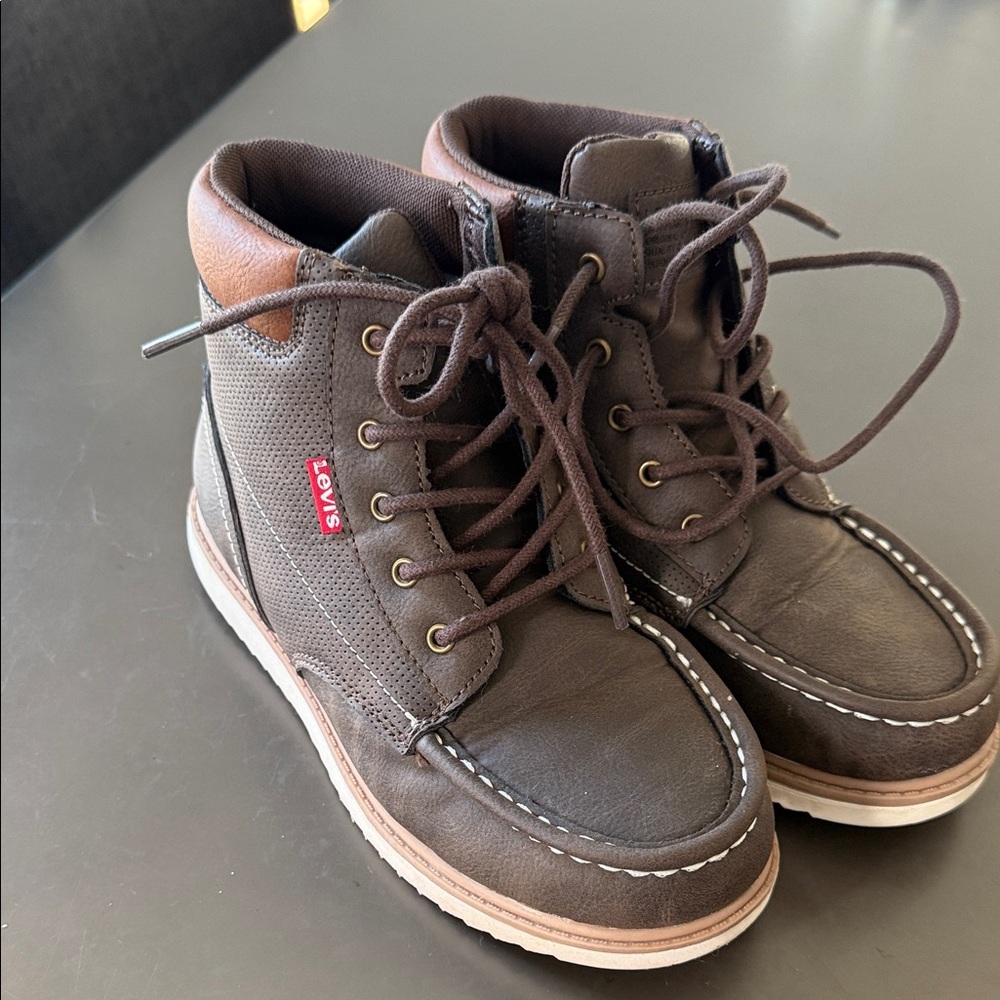 Levi's Dark Brown Lace-Up Boots